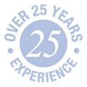 Over 25 years experience